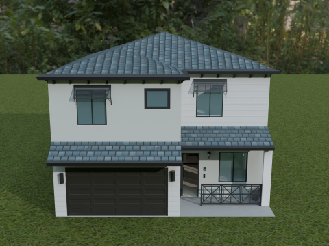 Coral Breeze Villa 3D Model