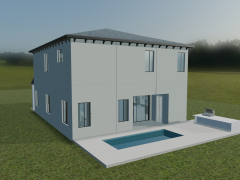 Coral Breeze Villa 3D Model