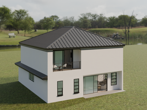 Sea Breeze Retreat 3D Model