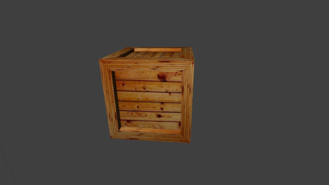 Caja de madera 3D Model .c4d .max .obj .3ds .fbx .stl .blend 