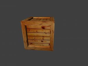 Caja de madera 3D Model