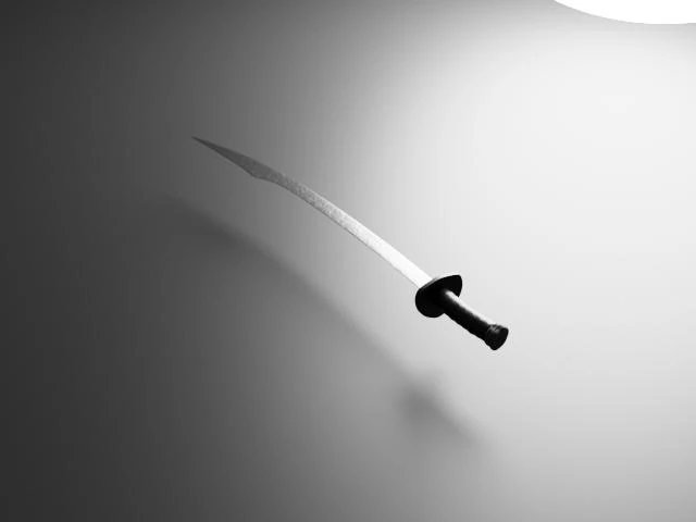 Dao sword 3D Model .c4d .max .obj .3ds .fbx .stl .blend