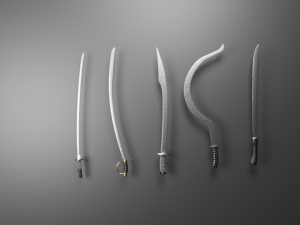 Asia swords collection 3Dモデル
