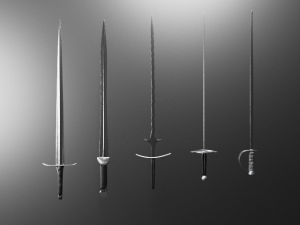 European swords collection 3D मॉडल