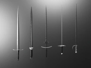 ヨーロッパの剣コレクション 3Dモデル