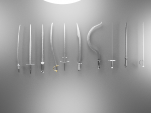 Mega swords collection 3Dモデル