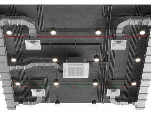 Ventilation system set 01 3D Model