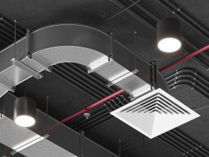 Ventilation system set 01 Modello 3D