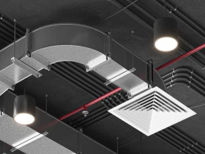 Ventilation system set 01 3D Model