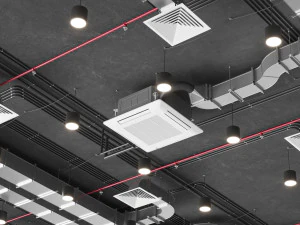 Ventilation system set 01 3D Model