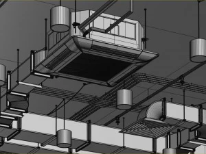 Ventilation system set 01 3D Model