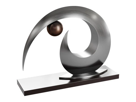 Abstract sculpture by Ben Fasham 3D Model