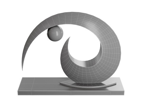 Abstract sculpture by Ben Fasham 3D Модель