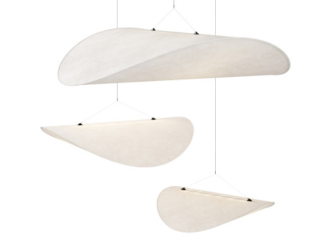 Wabi-sabi Tense Pendant Lamp Dia 70 90 120 Modèle 3D