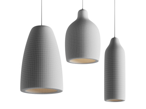 Japanese Style Wabi-sabi Pendant Light by DLSixYi Modello 3D