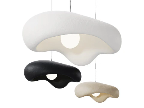 和風わびさびペンダントライト 3Dモデル