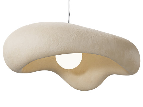 जापानी शैली वाबी-सबी पेंडेंट लाइट 3D मॉडल