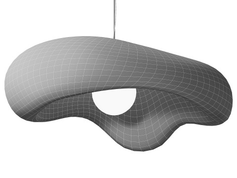 जापानी शैली वाबी-सबी पेंडेंट लाइट 3D मॉडल