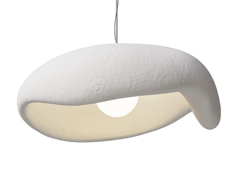 जापानी शैली वाबी-सबी पेंडेंट लाइट 3D मॉडल