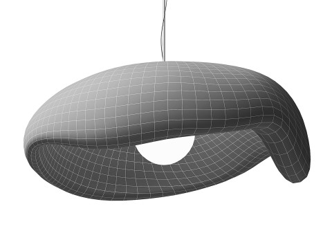 जापानी शैली वाबी-सबी पेंडेंट लाइट 3D मॉडल