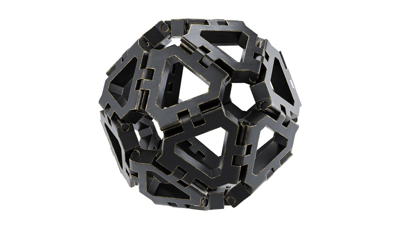 Geometric sculpture Icosahedron 3D-Modell .c4d .max .obj .3ds .fbx .stl .blend 