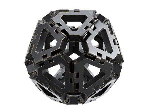 Geometric sculpture Icosahedron 3D-Modell