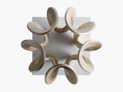 Abstract sculpture by Gianpietro Carlesso 3D Model