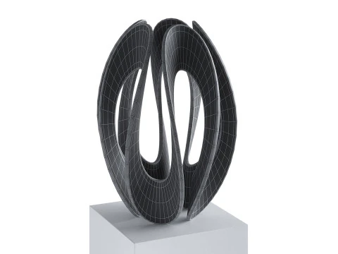 Abstract sculpture by Gianpietro Carlesso 3D Model