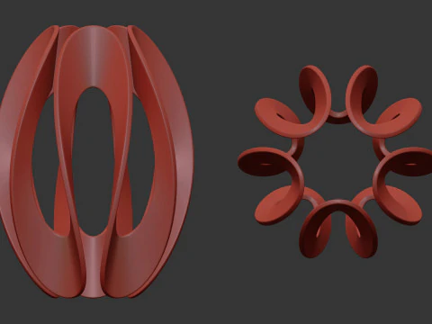 Abstract sculpture by Gianpietro Carlesso 3D Model