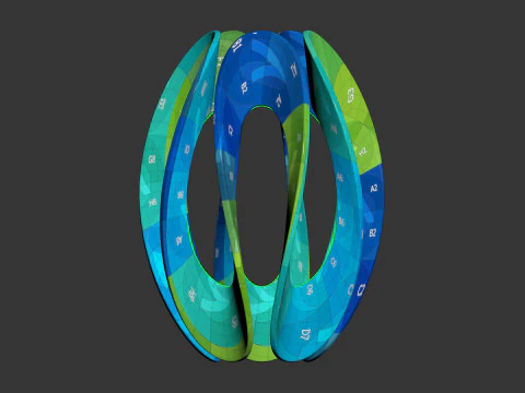 Abstract sculpture by Gianpietro Carlesso 3D Model