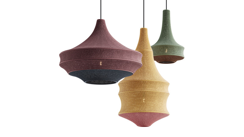 Crochet Pendant Lamp by Hamimi Design Modèle 3D .c4d .max .obj .3ds .fbx .stl .blend 