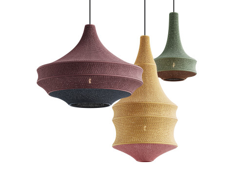 Crochet Pendant Lamp by Hamimi Design Modèle 3D