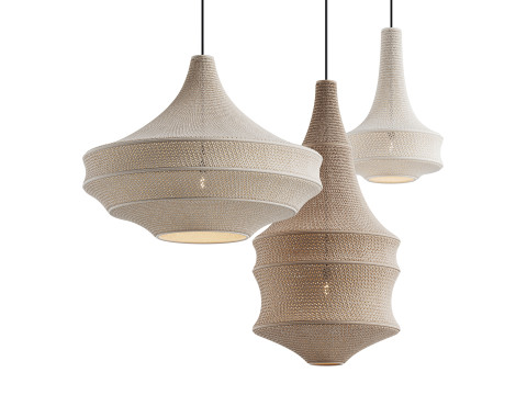 Crochet Pendant Lamp by Hamimi Design Modèle 3D