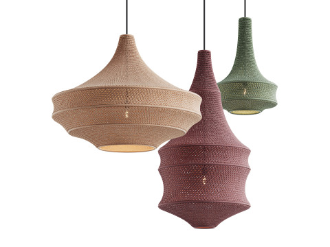 Crochet Pendant Lamp by Hamimi Design Modèle 3D