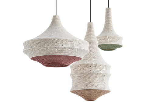 Crochet Pendant Lamp by Hamimi Design Modèle 3D