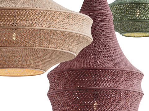 Crochet Pendant Lamp by Hamimi Design Modèle 3D