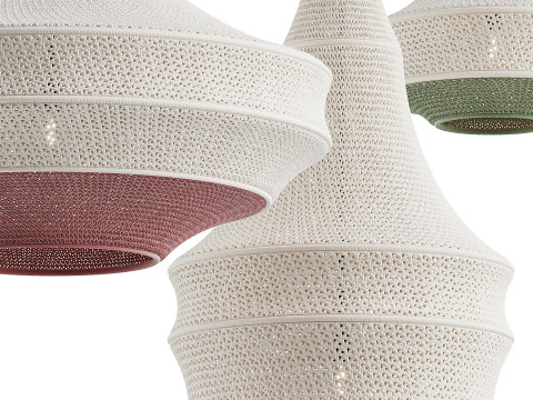 Crochet Pendant Lamp by Hamimi Design Modèle 3D