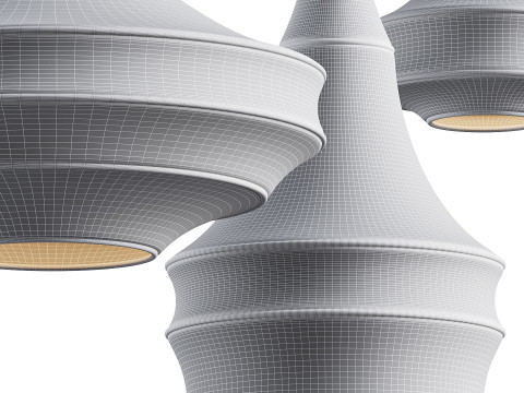 Crochet Pendant Lamp by Hamimi Design Modèle 3D