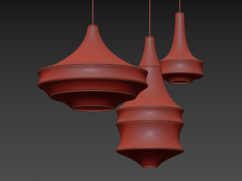 Crochet Pendant Lamp by Hamimi Design Modèle 3D