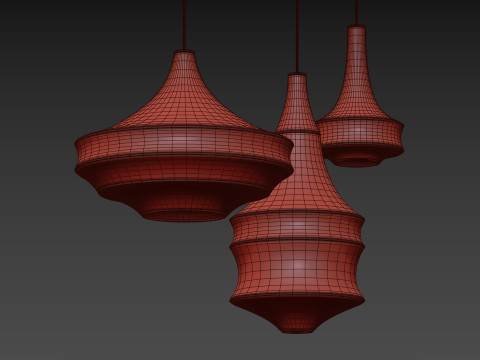 Crochet Pendant Lamp by Hamimi Design Modèle 3D
