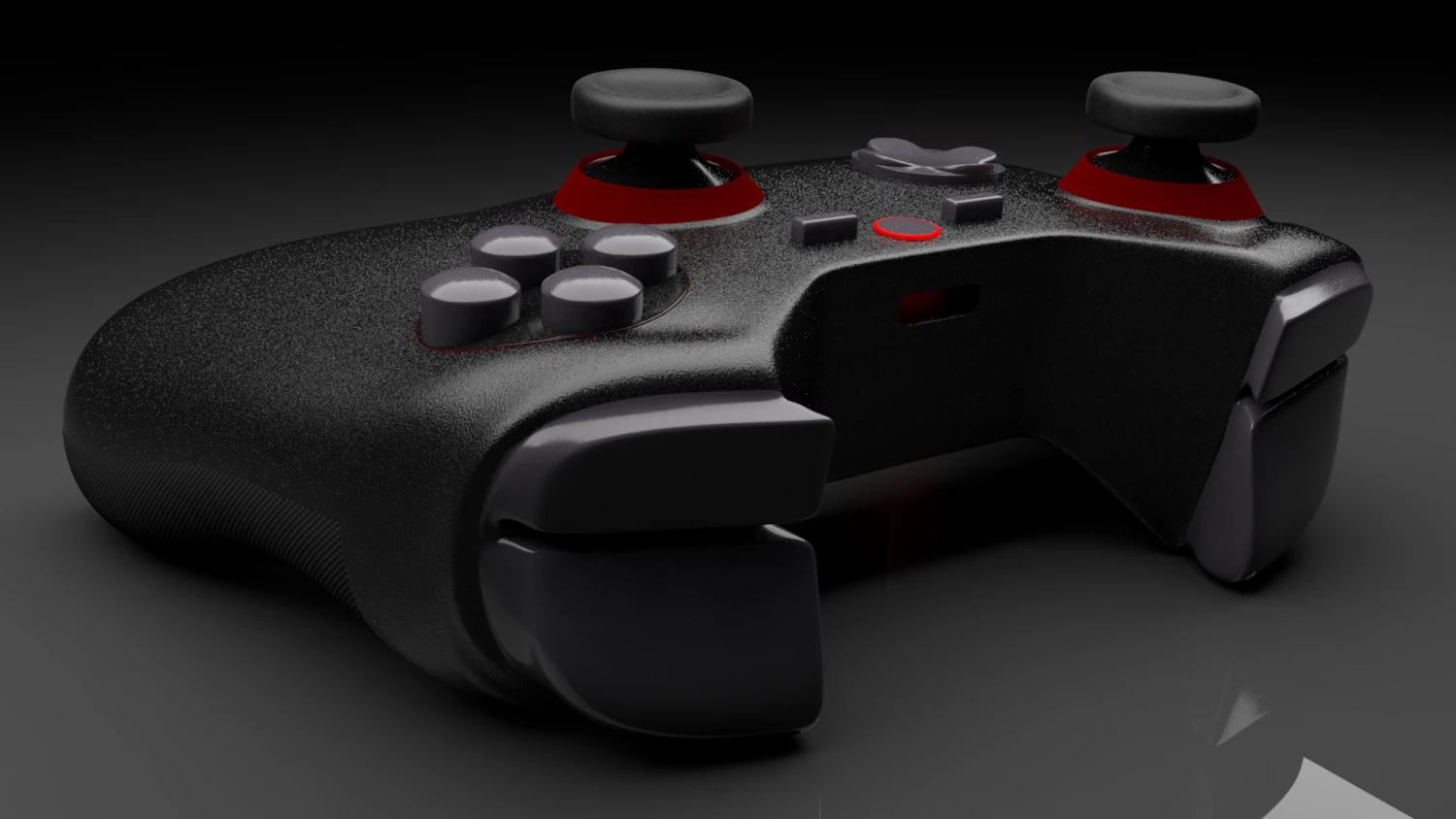 Gaming Controller - Gamepad 3D Model .c4d .max .obj .3ds .fbx .stl .blend 