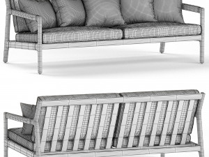 TEAK JACK sofa by Ethnicraft Model 3D