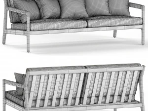 TEAK JACK sofa by Ethnicraft 3D Model