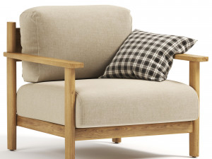 Tirant armchair by Kave Home 3D 模型