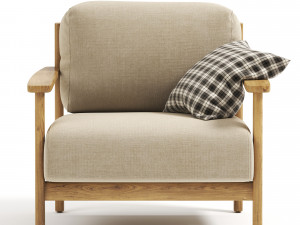 Tirant armchair by Kave Home 3D मॉडल