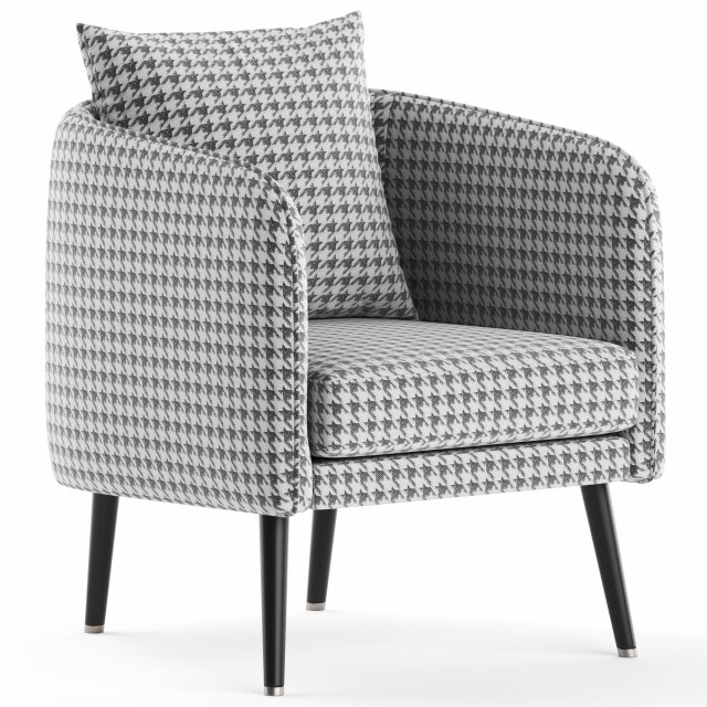 Maunt armchair 3D 模型 .c4d .max .obj .3ds .fbx .stl .blend 