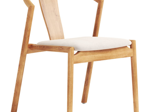 Ambra Upholstered Dining Chair 3D-Modell