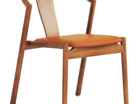 Ambra Upholstered Dining Chair 3D-Modell