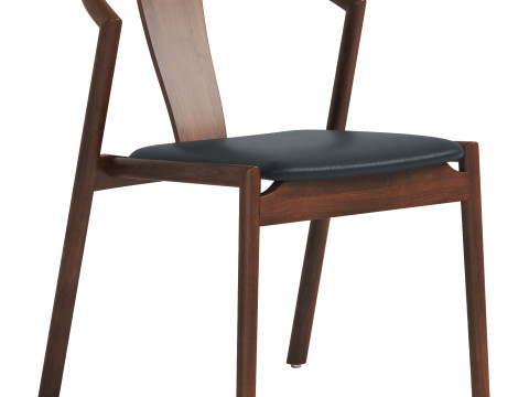 Ambra Upholstered Dining Chair 3D-Modell