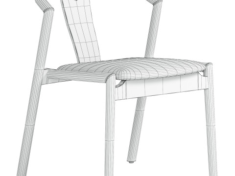 Ambra Upholstered Dining Chair 3D-Modell